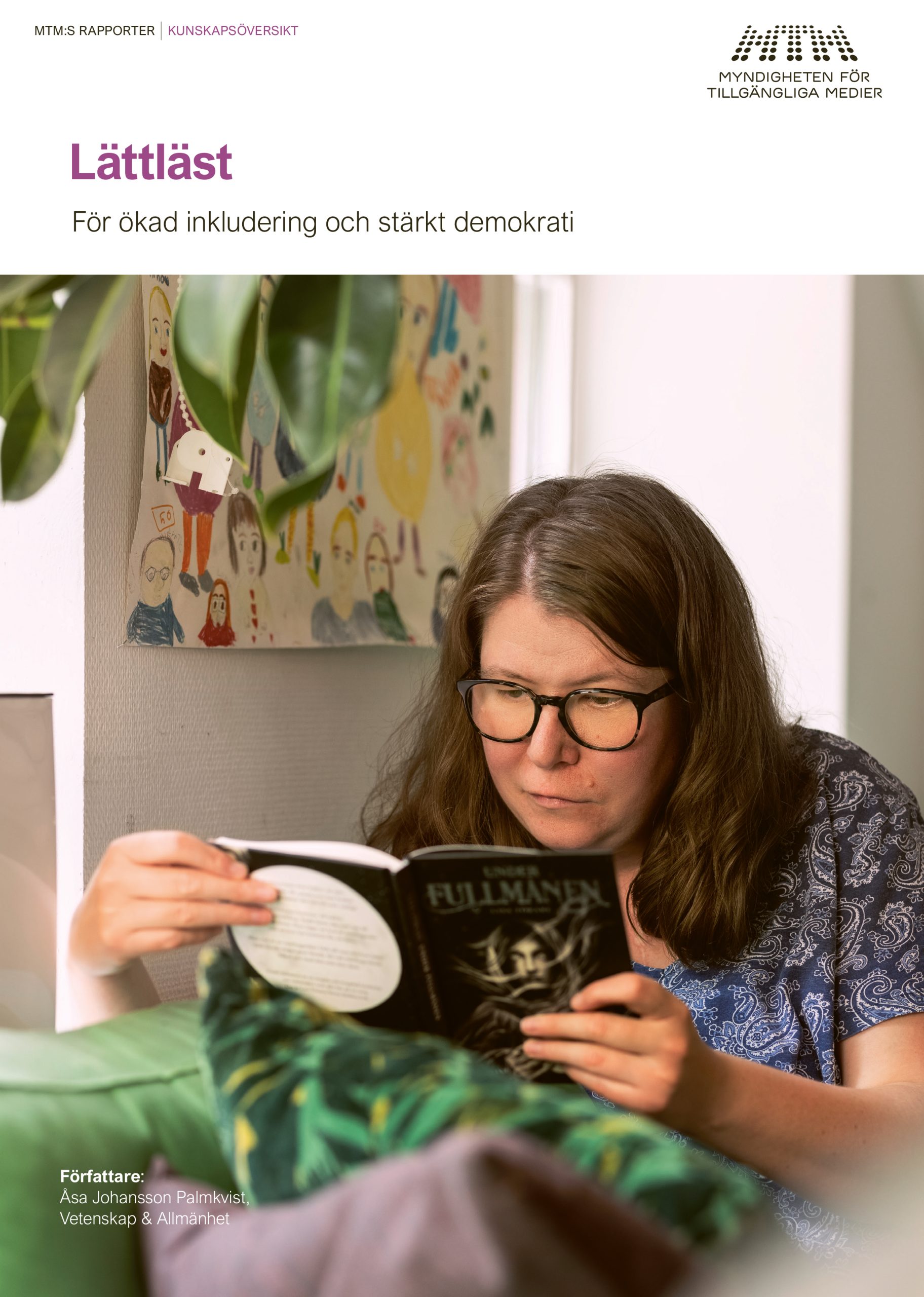 Omslaget till rapporten Lättläst, för inkludering och stärkt demokrati