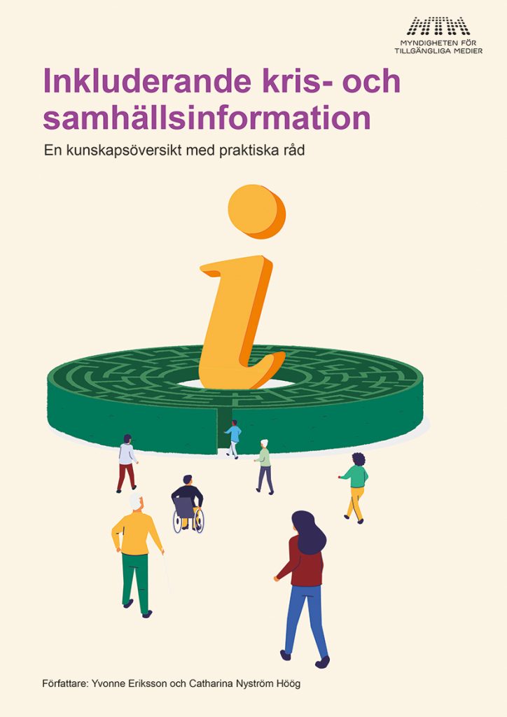 omslag_Inkluderande kris- och samhällsinformation En kunskapsöversikt med praktiska råd