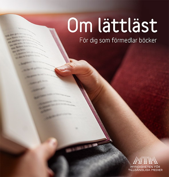 Omslag till broschyren Om lättläst.