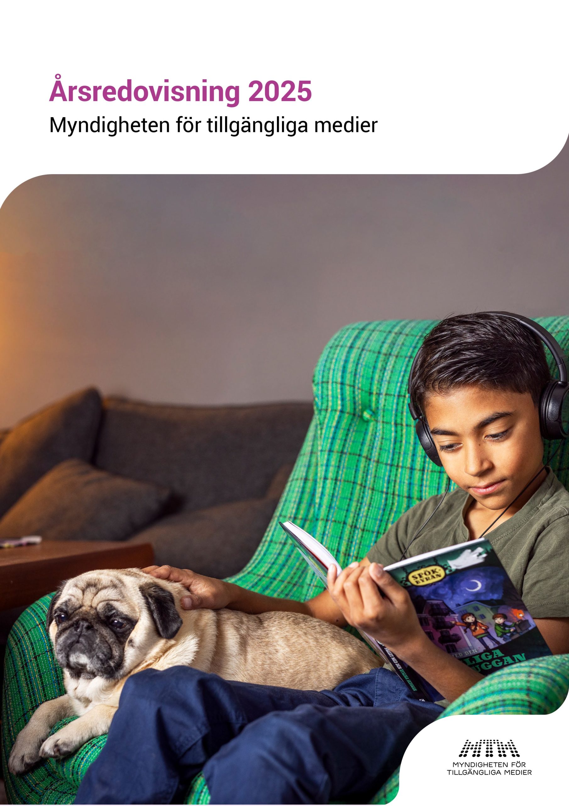 Omslag för MTMS årsredovisning 2025.