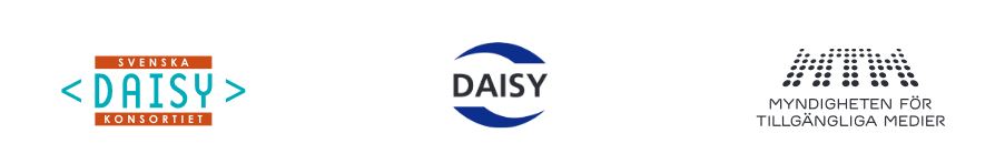 Loggor för Daisy-konsortiet och MTM