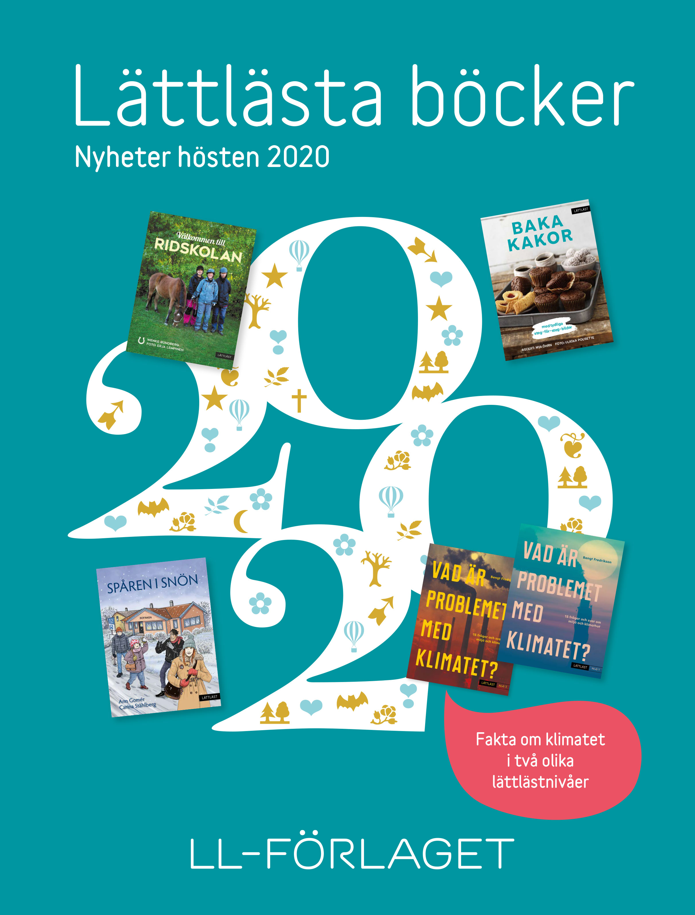 Bild på omslaget till LL-förlagets boknyheter hösten 2020.