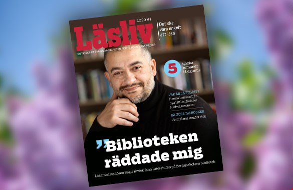 Omslaget på nya numret av Läsliv.