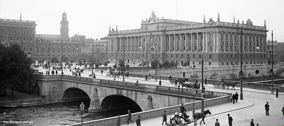Riksdagshuset från 1905. Foto: Riksdagsförvaltningen